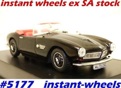 BMW 507 cabriolet 1955 black 1/43 IXO NEW+boxed  #5177 instant wheels