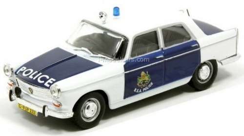 Peugeot 404 1965 BritishSouthAfricaPolice 1/43 IX0 NEWinBlister  #5186 instant wheels