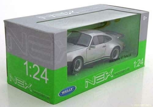 Porsche 911 Turbo 3.0 1974 silver 1/24 Welly NEW+boxed  #2198 instant wheels
