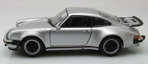 Porsche 911 Turbo 3.0 1974 silver 1/24 Welly NEW+boxed  #2198 instant wheels
