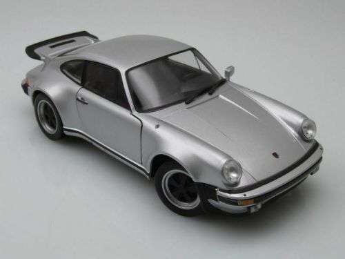Porsche 911 Turbo 3.0 1974 silver 1/24 Welly NEW+boxed  #2198 instant wheels