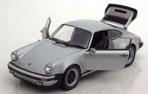 Porsche 911 Turbo 3.0 1974 silver 1/24 Welly NEW+boxed  #2198 instant wheels