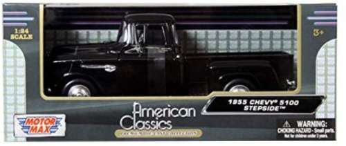 Chevrolet 5100 Stepside Pick-UP 1955 bleck NEW+boxed FREE Delivery #2201 instant wheels
