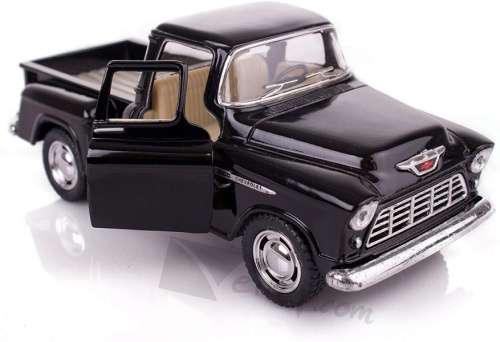 Chevrolet 5100 Stepside Pick-UP 1955 bleck NEW+boxed FREE Delivery #2201 instant wheels