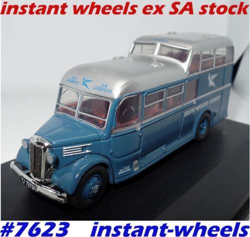 Commer Commando Coach SAA 1940 blue 1-76 Oxford NEW+boxed FREE Delivery #7623 instant wheels