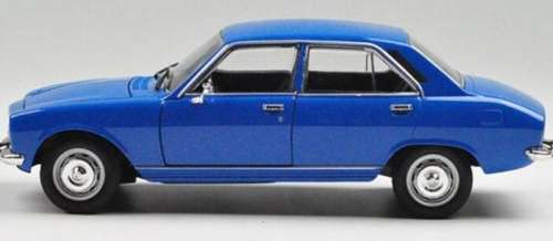 Peugeot 504 1975 blue 1/24 Welly NEW+boxed  #2207 instant wheels