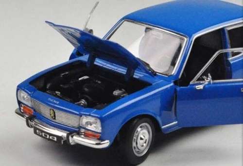Peugeot 504 1975 blue 1/24 Welly NEW+boxed  #2207 instant wheels