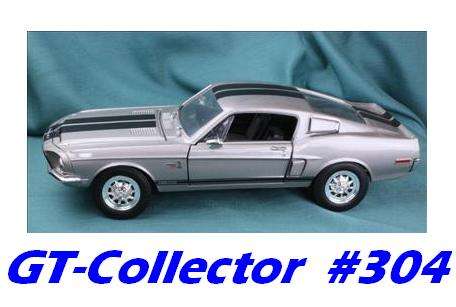 1:18 Shelby GT 500 K 1968 dk.silver by Road Signature, top condition, 7 days money-back g'tee! #304
