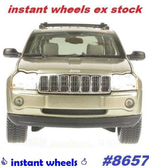 JEEP Gand Cherokee 4x4 2005 Sunrf,beige-met,NEW+boxed, FREE delivery #8657 instant wheels