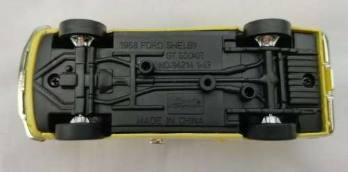 Shelby GT500 KR 1968 yellow Yatming 1:43 NEW+boxed  #5301 instant wheels