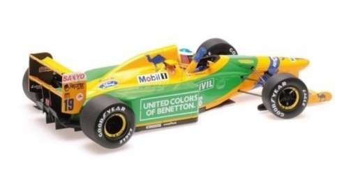 Benetton Ford B 192 F1 1992 M.Schumacher Minichamps 1:64 NEW+boxed  #6408 instant wheels