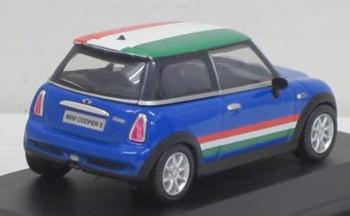 Mini Cooper S 2018 blue+IT-roof 1/43 Road Signature NEW+boxed  #5334 instant wheels