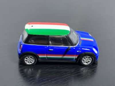 Mini Cooper S 2018 blue+IT-roof 1/43 Road Signature NEW+boxed  #5334 instant wheels