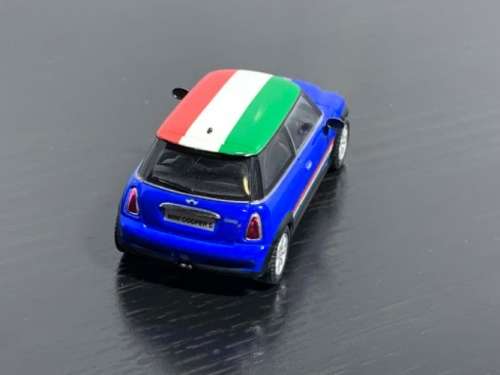 Mini Cooper S 2018 blue+IT-roof 1/43 Road Signature NEW+boxed  #5334 instant wheels
