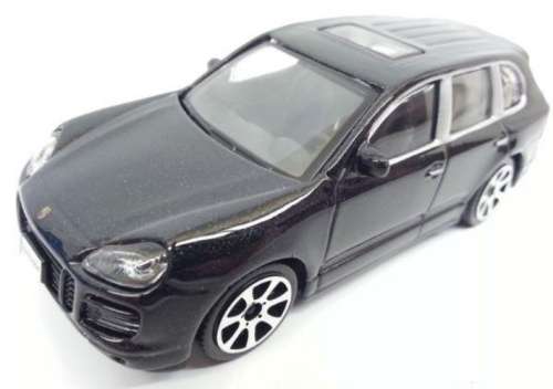 Porsche Cayenne 4,5 Turbo 2004 black 1/43 Bburago NEW+showcased  #5348 instant wheels