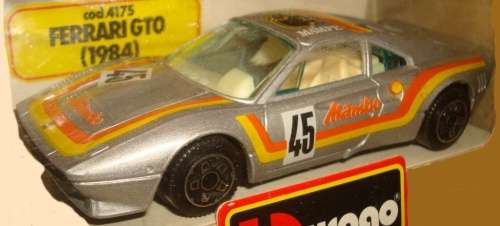 Ferrari GTO #45 (Mampe) Mambo 1984 bronze 1/43 Bburago NEW+showcased #5354 instant wheels