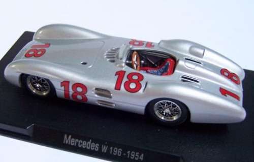 Mercedes W196 `Silver Arrow` F1 1954 J.M.Fangio 1/43 IXO NEW+showcased  #5368 instant wheels