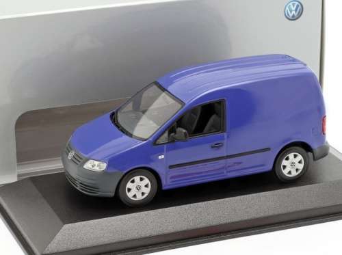 Volkswagen Caddy Panelvan 2005 blue 1/43 Minichamps NEW+boxed  #5424 instant wheels
