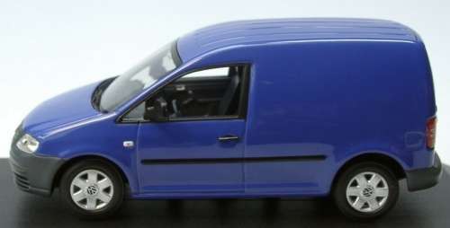 Volkswagen Caddy Panelvan 2005 blue 1/43 Minichamps NEW+boxed  #5424 instant wheels