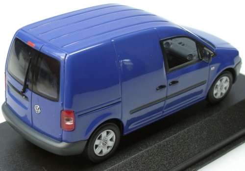 Volkswagen Caddy Panelvan 2005 blue 1/43 Minichamps NEW+boxed  #5424 instant wheels