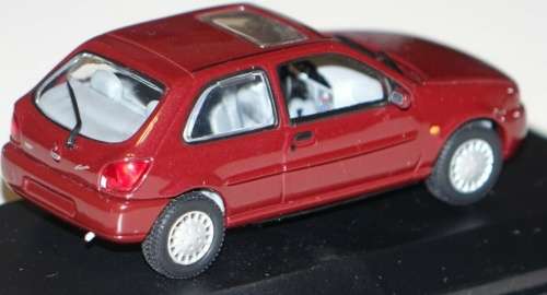 Ford Fiesta (3-door) 1995 maroon 1/43 Minichamps NEW+showcased  #5478 instant wheels
