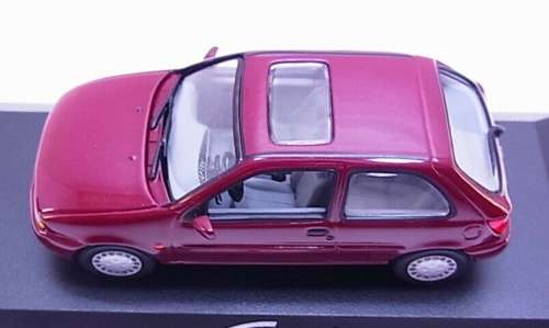 Ford Fiesta (3-door) 1995 maroon 1/43 Minichamps NEW+showcased  #5478 instant wheels