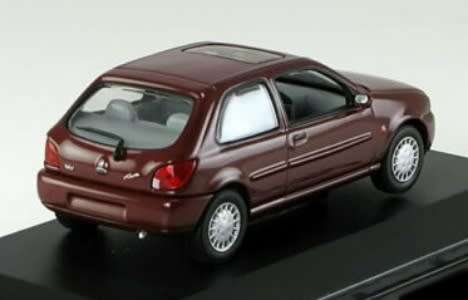 Ford Fiesta (3-door) 1995 maroon 1/43 Minichamps NEW+showcased  #5478 instant wheels