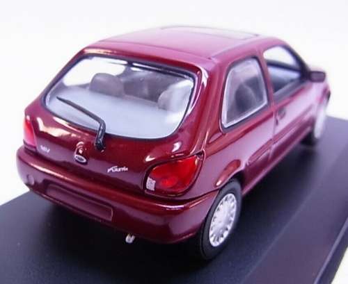 Ford Fiesta (3-door) 1995 maroon 1/43 Minichamps NEW+showcased  #5478 instant wheels