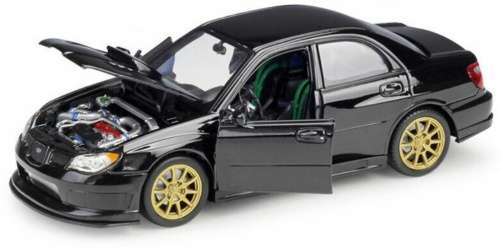 Subaru Impreza WRX STI 2010 black 1/24 Welly NEW +boxed  #2271 instant wheels