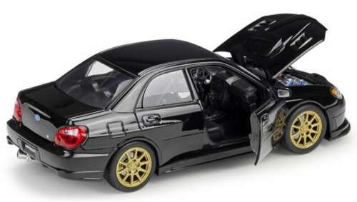 Subaru Impreza WRX STI 2010 black 1/24 Welly NEW +boxed  #2271 instant wheels