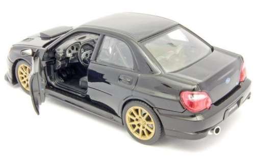 Subaru Impreza WRX STI 2010 black 1/24 Welly NEW +boxed  #2271 instant wheels