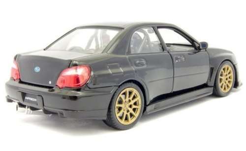 Subaru Impreza WRX STI 2010 black 1/24 Welly NEW +boxed  #2271 instant wheels