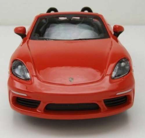 Porsche 718 (982) Boxter Cabrio 2016 orange 1:24 Bburago NEW+boxed  #2277 instant wheels