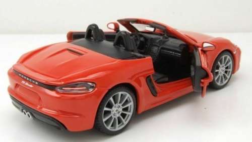 Porsche 718 (982) Boxter Cabrio 2016 orange 1:24 Bburago NEW+boxed  #2277 instant wheels
