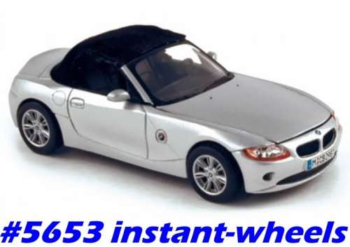 BMW Z4 E85 2002 darksilver-met 1/43 Norev NEW+reblistered  #5653 instant wheels