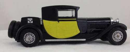 Bugatti 44 1928 black+yellow 1/43 Matchbox/MOY NEW+reblistered #5767 instant wheels