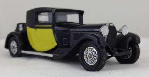 Bugatti 44 1928 black+yellow 1/43 Matchbox/MOY NEW+reblistered #5767 instant wheels