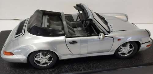 Porsche 911 Carrera 4 Cabriolet  (964) 1994 silver 1/18 Anson NEW+boxed #8023 instant wheels