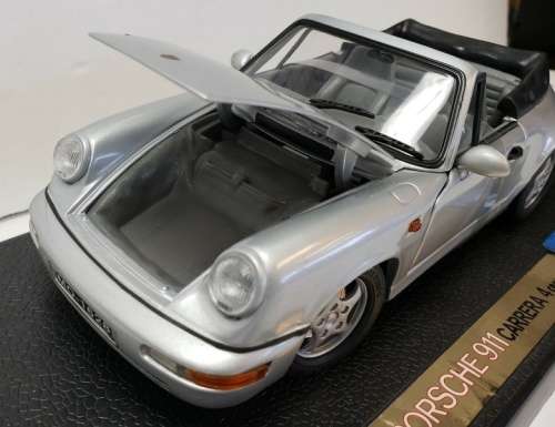 Porsche 911 Carrera 4 Cabriolet  (964) 1994 silver 1/18 Anson NEW+boxed #8023 instant wheels