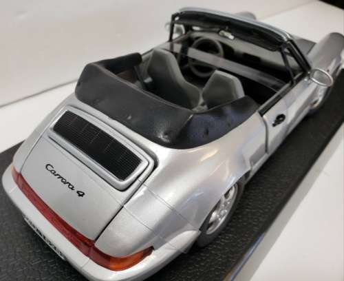 Porsche 911 Carrera 4 Cabriolet  (964) 1994 silver 1/18 Anson NEW+boxed #8023 instant wheels