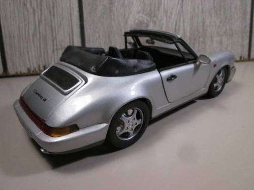 Porsche 911 Carrera 4 Cabriolet  (964) 1994 silver 1/18 Anson NEW+boxed #8023 instant wheels