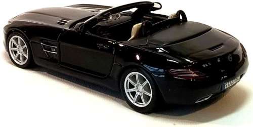 Mercedes-Benz SLS AMG Roadster black 1/32 Bburago NEW+boxed FREE delivery #3212 instant wheels