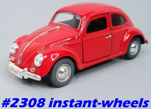Volkswagen Beetle (oval rear window)  1955 red NEWinShowblister FREE Delivery #2308 instant wheels