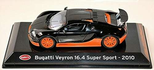Bugatti Veyron 16.4 Super Sport 2010 black/orange 1/43IXO NEW+boxed FREE delivery 5570 instantwheels