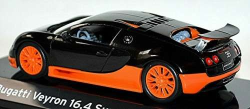 Bugatti Veyron 16.4 Super Sport 2010 black/orange 1/43IXO NEW+boxed FREE delivery 5570 instantwheels