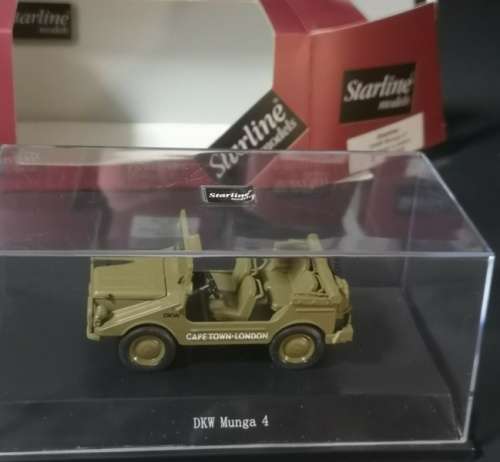 DKW Munga 4 1970 camouflage 1-43 Starline NEW+boxed FREE Delivery #5831 instant wheels