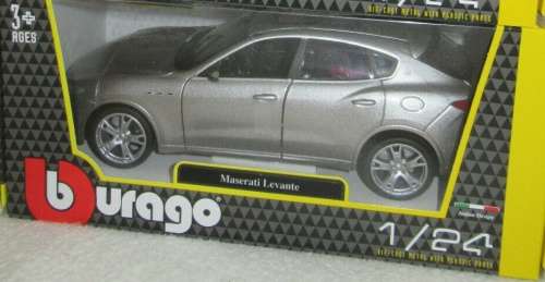 Maserati Levante 2016 silver 1/24 Bburago NEW+boxed  #2290 instant wheels