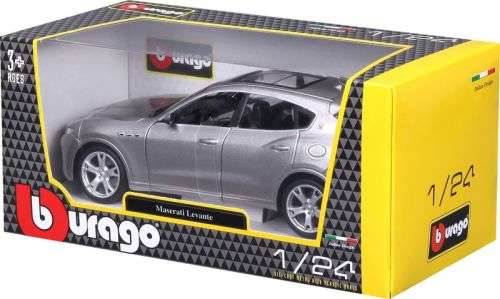Maserati Levante 2016 silver 1/24 Bburago NEW+boxed  #2290 instant wheels