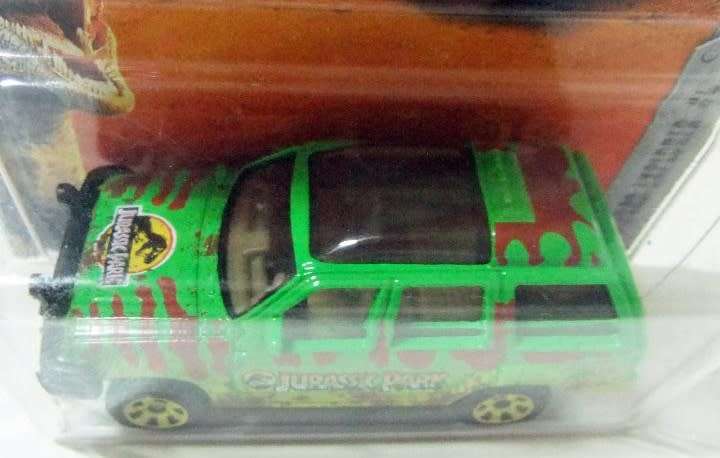 Jurassic World `93 Ford Explorer 4 -rare- green 1:64 Matchbox NEWinBlister *6411 instant wheels