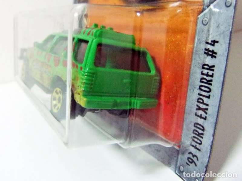 Jurassic World `93 Ford Explorer 4 -rare- green 1:64 Matchbox NEWinBlister *6411 instant wheels